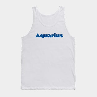 Aquarius - Zodiac Sign Tank Top